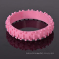 Factory promotional custom 1 inch silicone wristbands no minimum